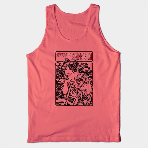 Cycles Perfecta by Alphonse Mucha 1902 Tank Top by Joodls